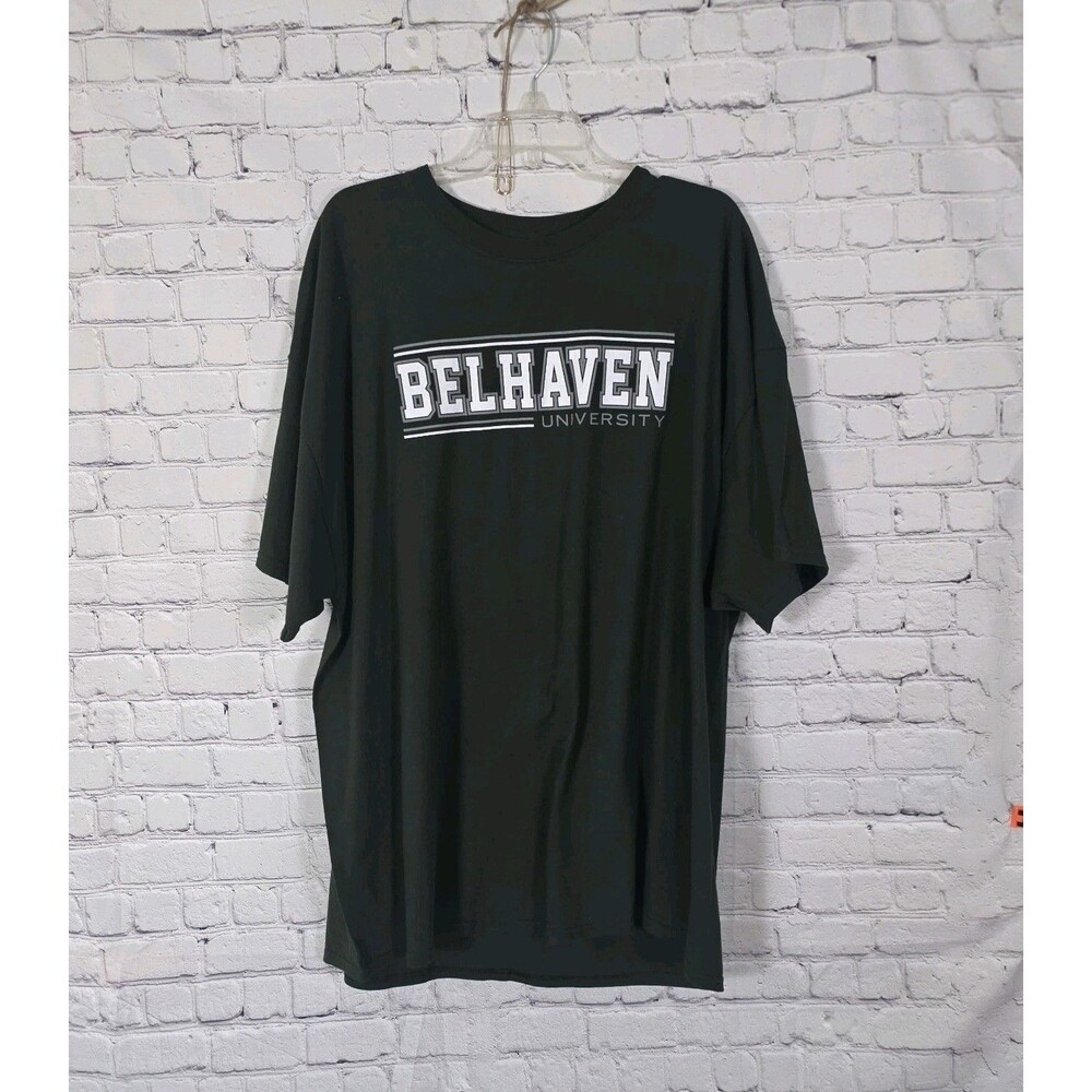 (3) Belhaven University Men's XXXL Forest Green / Gray T-Shirts